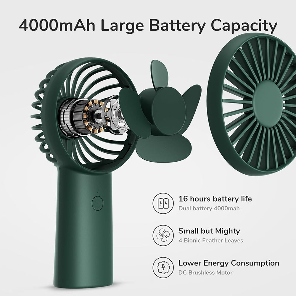 Přenosný ventilátor JisuLife FA20X, zelený