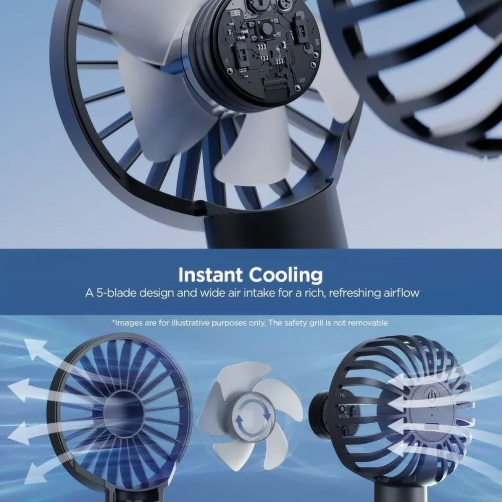 Přenosný ventilátor Spigen A905, černý AHP10454