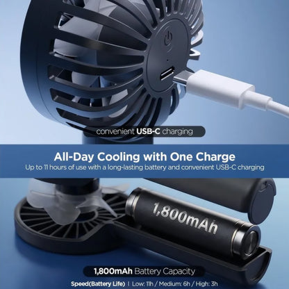 Přenosný ventilátor Spigen A905, černý AHP10454