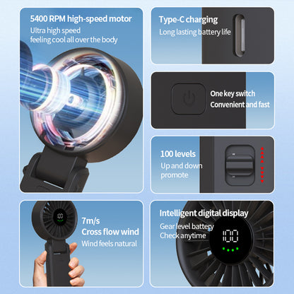 Přenosný ventilátor Techsuit A10, černý