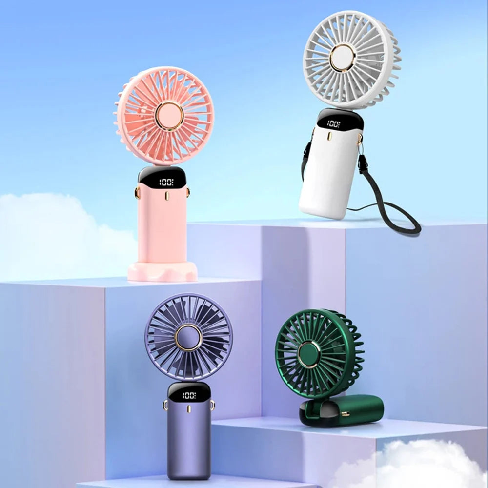 Přenosný ventilátor Techsuit N15, růžový