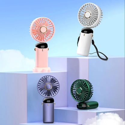 Přenosný ventilátor Techsuit N15, růžový