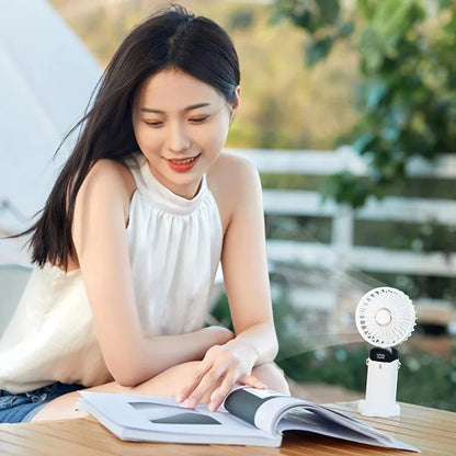 Přenosný ventilátor Techsuit N15, růžový