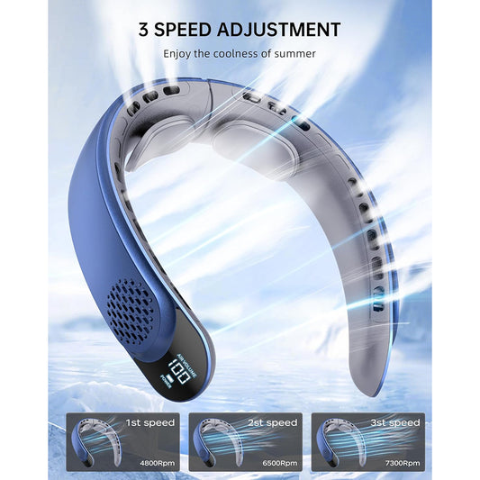 Přenosný ventilátor Techsuit S8, modrý
