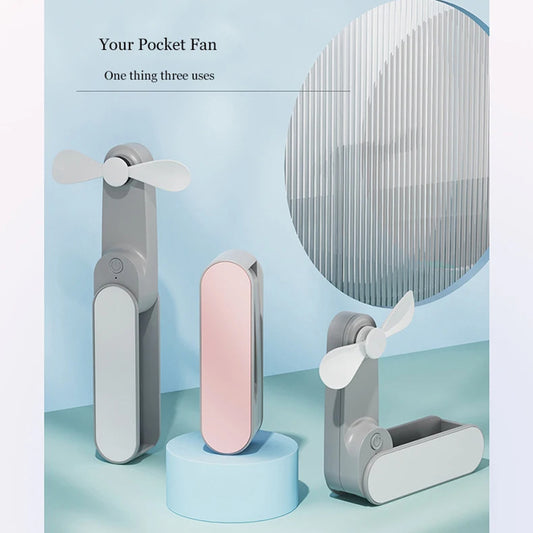 Přenosný ventilátor Techsuit TF1, růžový