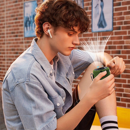 Přenosný ventilátor Techsuit Z14 s externí baterií 5000mAh, zelený