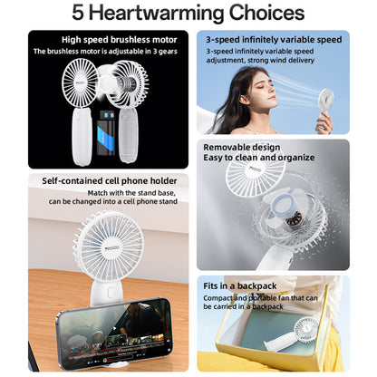 Přenosný ventilátor Yesido YF15, černý