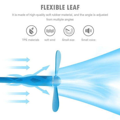 USB ventilátor Techsuit TUF1, modrý