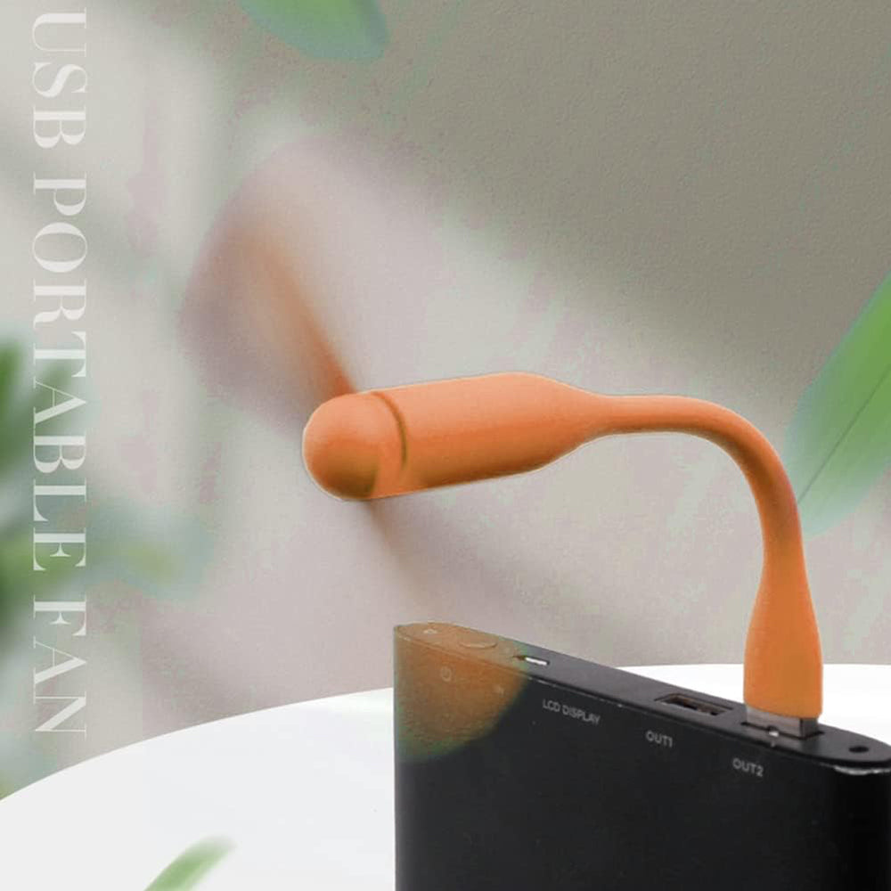 USB ventilátor Techsuit TUF1, oranžový