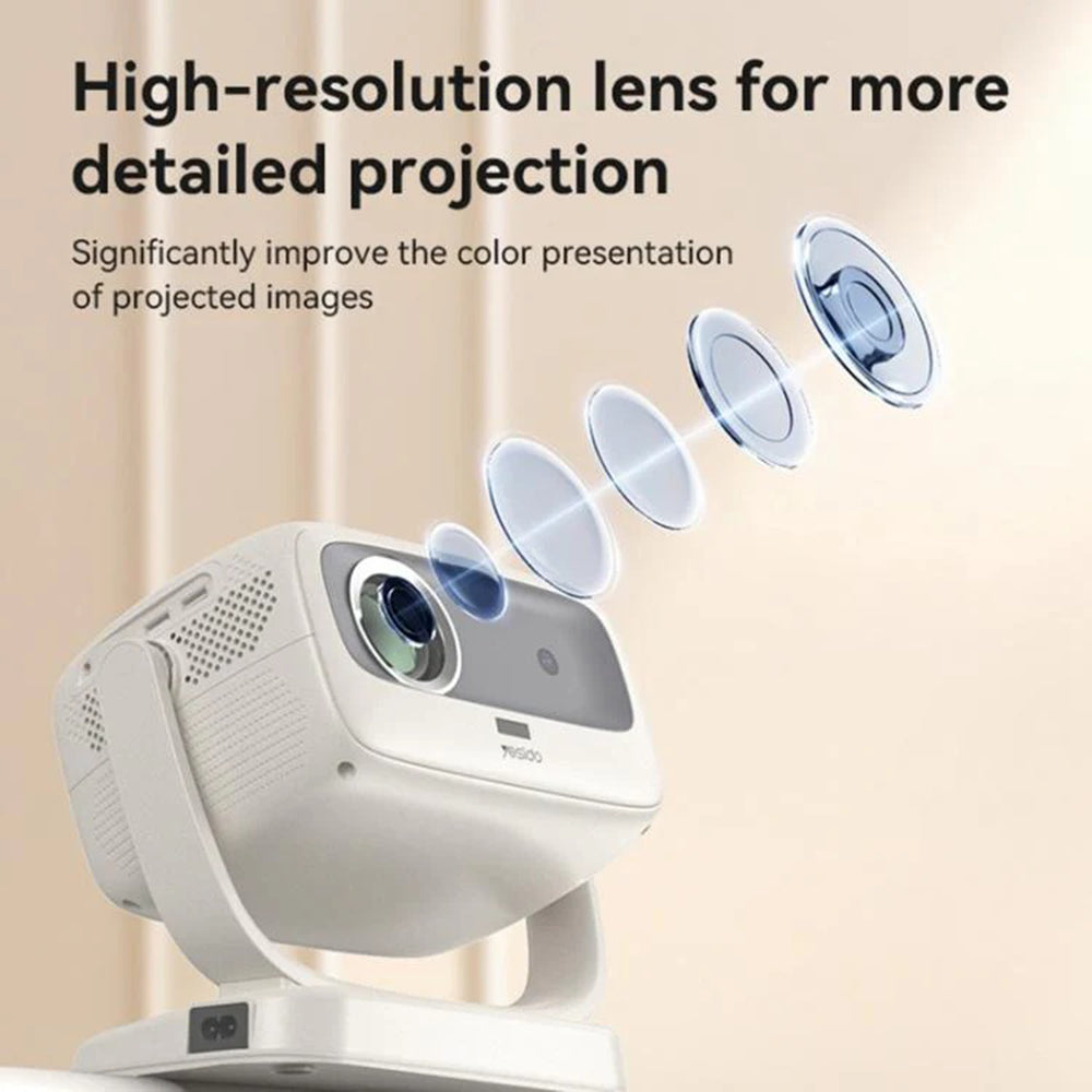 Videoprojektor Yesido TV13, 720P, 190ANSI, Android 9.0, Bílý