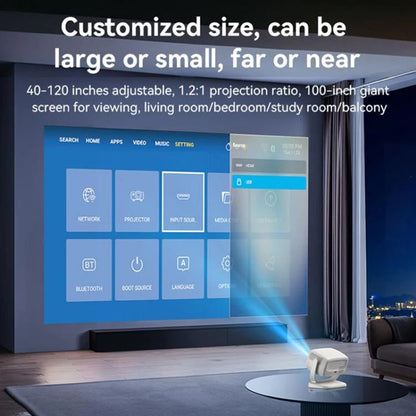 Videoprojektor Yesido TV13, 720P, 190ANSI, Android 9.0, Bílý