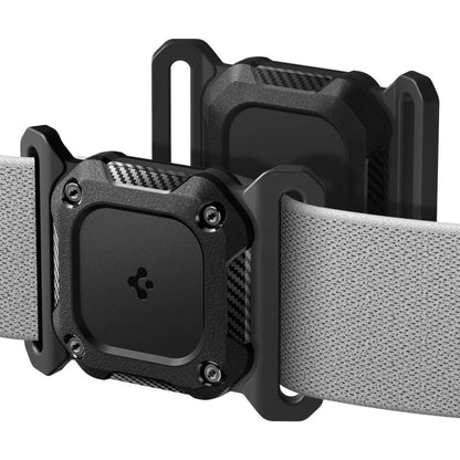 Obojek pro domácí zvířata se stojanem Spigen Tough Armor pro Apple AirTag, černý